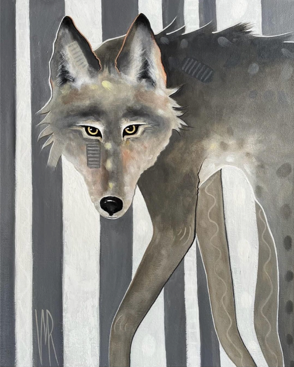 CROSSING BOUNDARIES Wolf III by Virginia Maria Romero